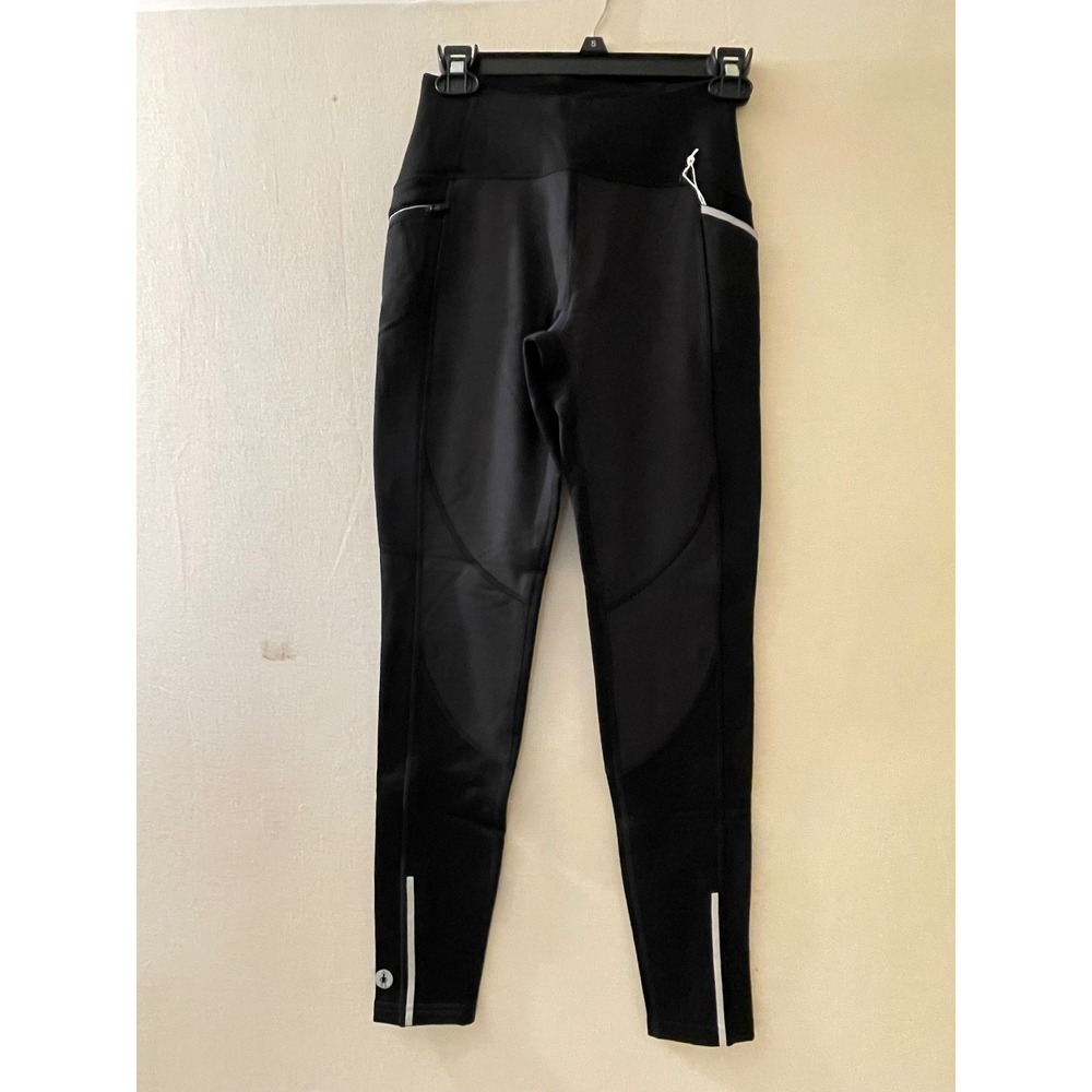 Smartwool‎ Womens XS Black Active Wind Tights Merino Wool Running Leggings Hike